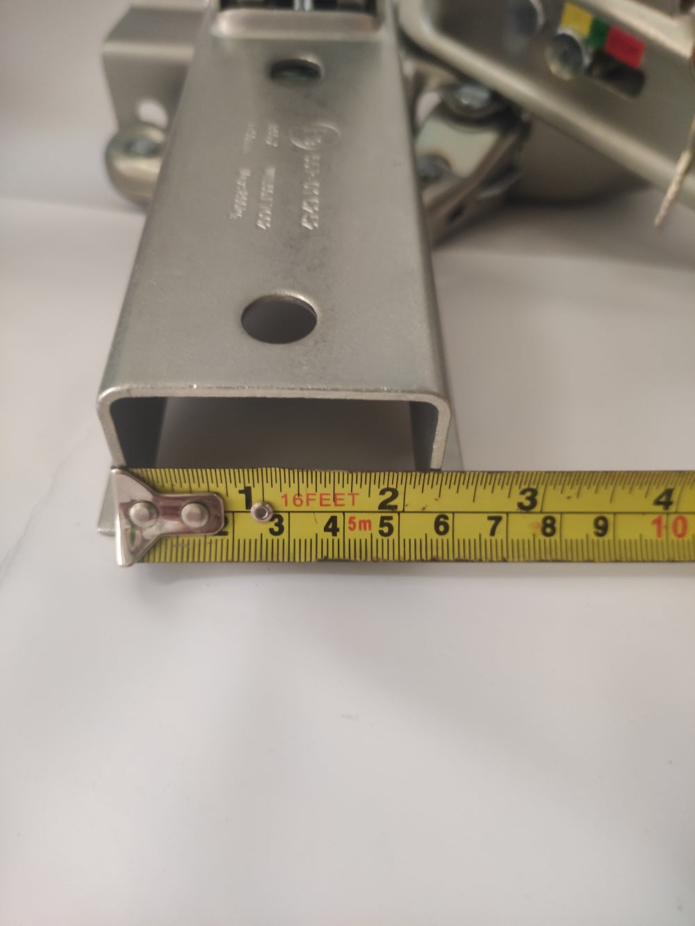 Trailer Hitch Coupling Straight Tongue Trailer Coupler 2in Hitch Ball 800kg Load Capacity for 2in Round Tube